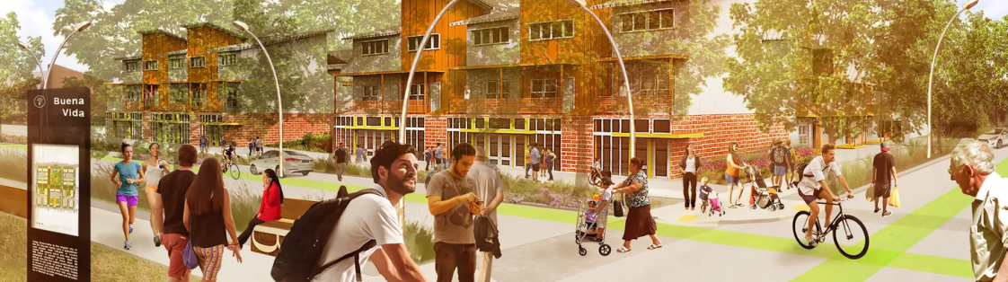 Residents participating in collaborative projects to strengthen local communities